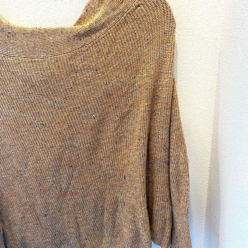Boat Neck mustard/beige Free People Sweater